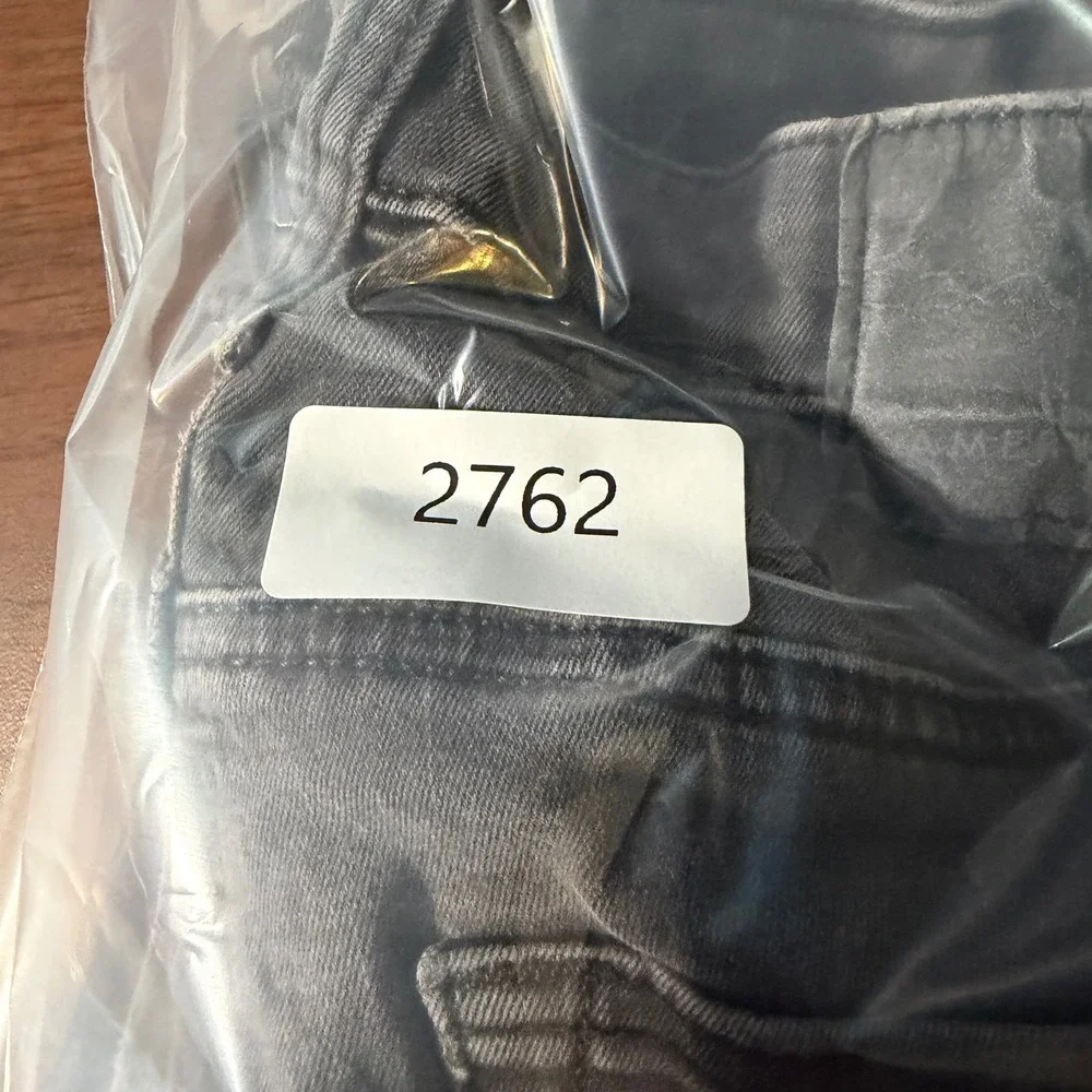 American Eagle Slim Straight Jeans Mens 30x32 (FITS 29x31) Gray Flex Denim